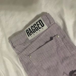 RAGGED by Urban Outfitters Lilac Corduroy Pants Waist 34